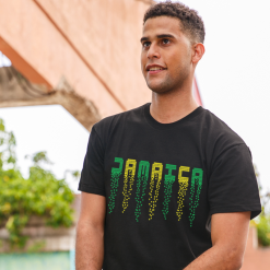 Men's 'Jamaica' Printed Slim Fit T-shirt