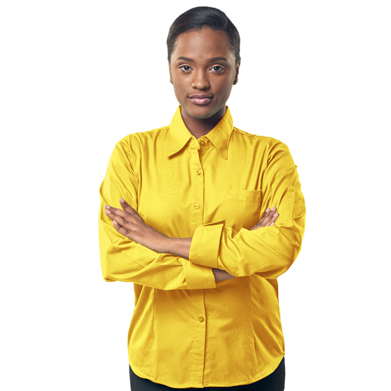 Long sleeve yellow shirt womens outlet