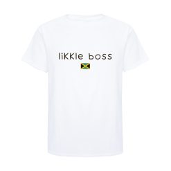 Kids ‘Likkle Boss’ Printed Cotton T-shirt